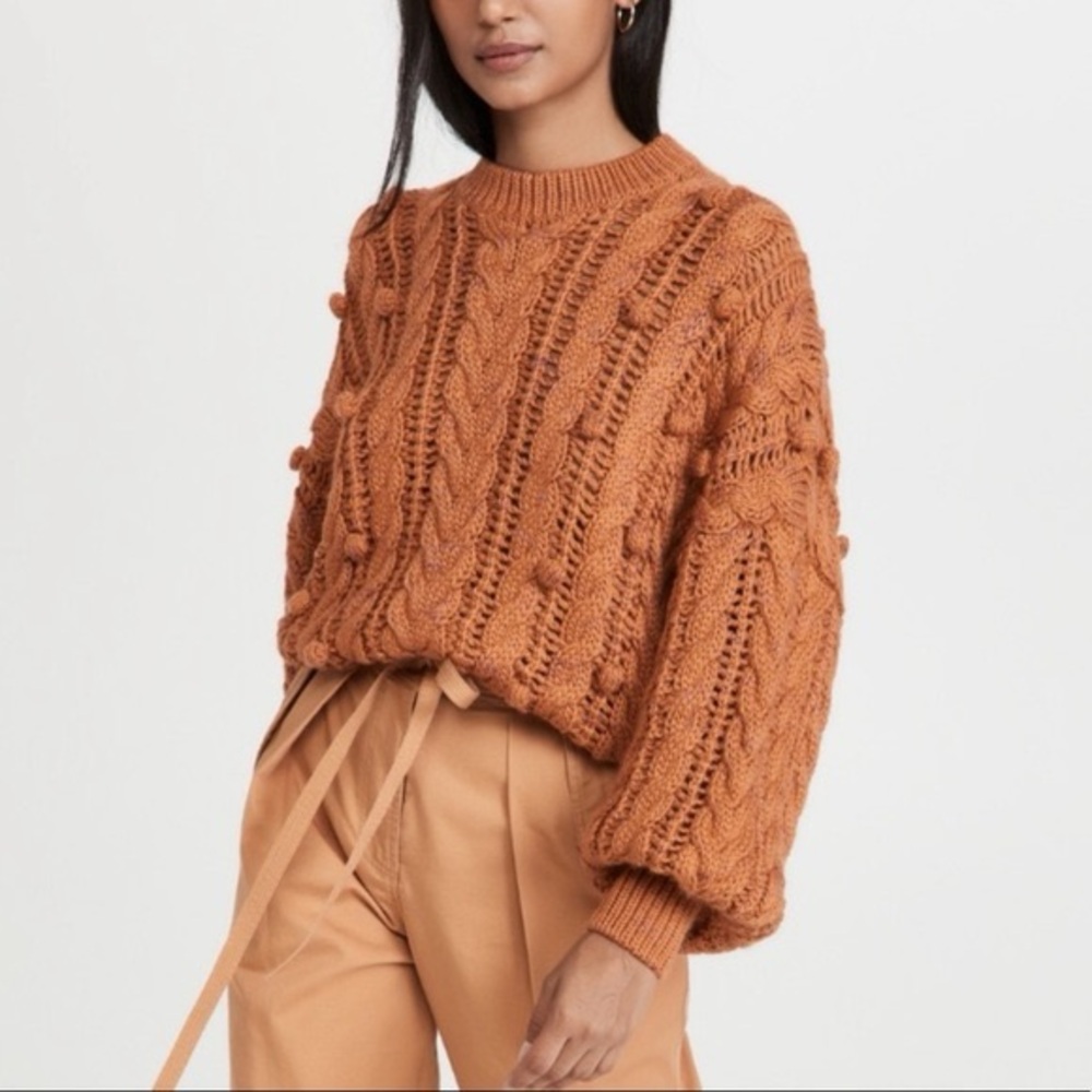Ulla Johnson Caterina Sweater in Sienna Sz L. Alpaca and wool blend.
